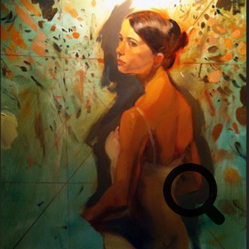 Monochrome photo of a businessman walking between geometric sculptures in a city setting.